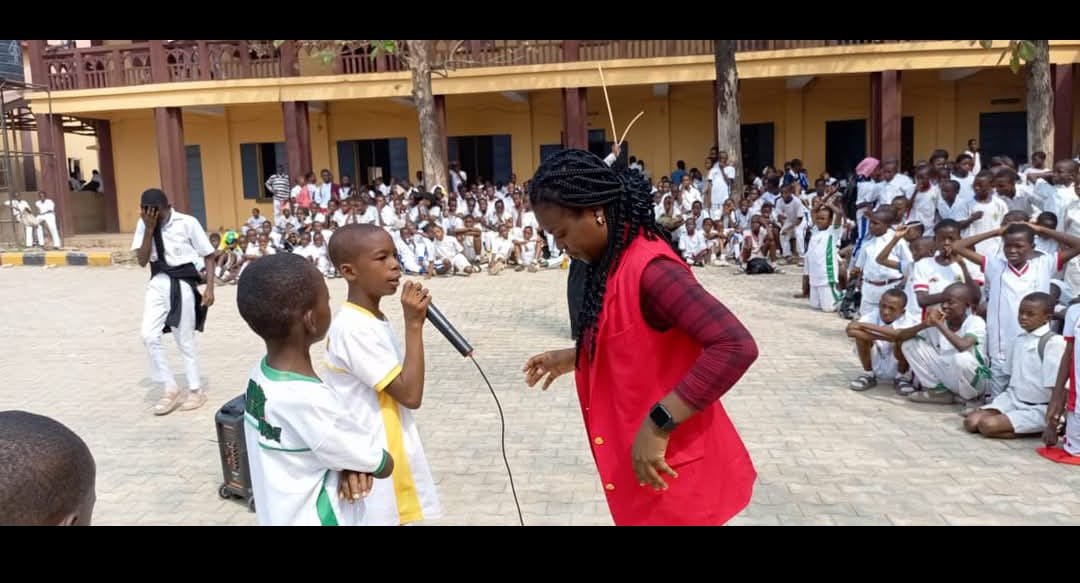 Young person receiving mentorship